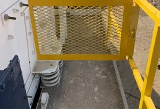 Fabricated guarding on a plant deck