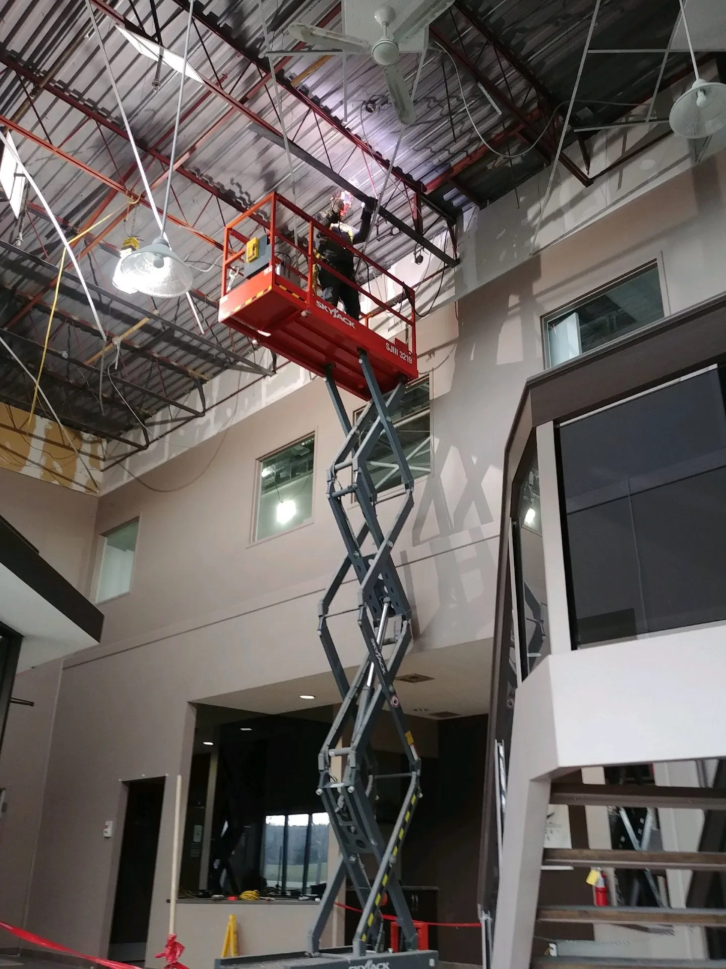 High work, tight quarters